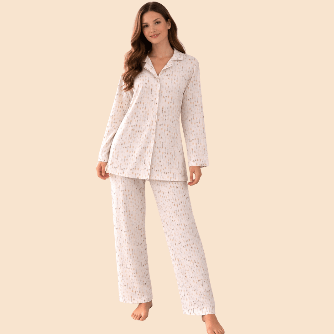 knee length dresses for ladies Elegant Ladies' Pajama and Shirt Nightwear Set  ElegancyOnline