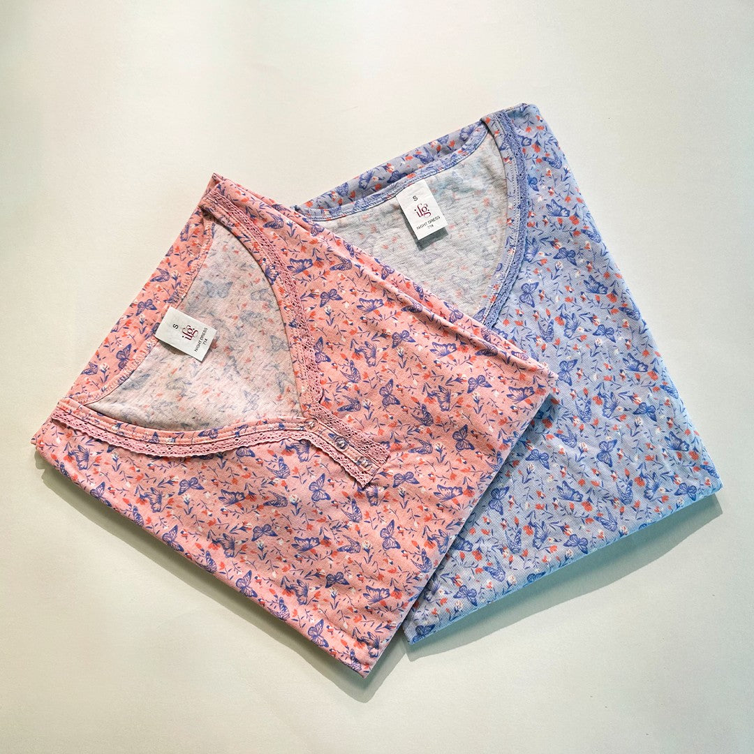 Nighty 714 – Soft Cotton Comfort with Delicate Details