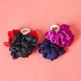 Poppy Silk Scrunchie Pack of 2