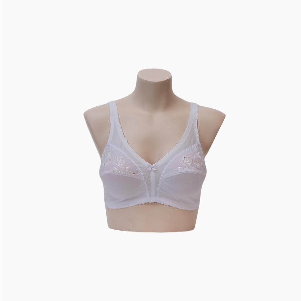 2 x Firm Control Non Wired Soft Cup Bra BR404 Black or White